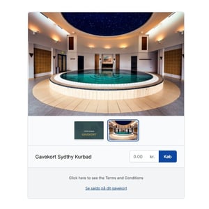 Gift Card example from Sydthy Kurbad