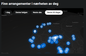 Norwegian Event Geo Heatmap