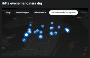 Swedish Event Geo Heatmap