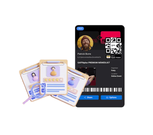 Digital membership card for a Billetto membership